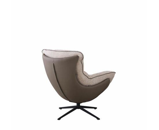 Кресло HUG латте, экокожа, шенилл, изображение 4 | Интернет магазин мебели и декора LifeDekor