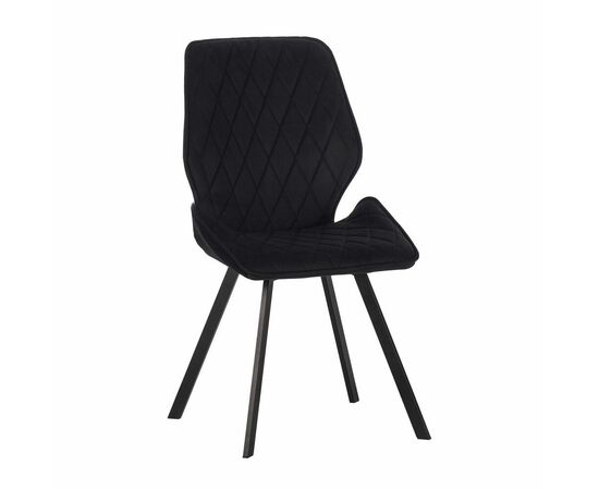 Стул Liam c поворотно-возвратным механизмом, графит велюр/черный | Интернет магазин мебели и декора LifeDekor