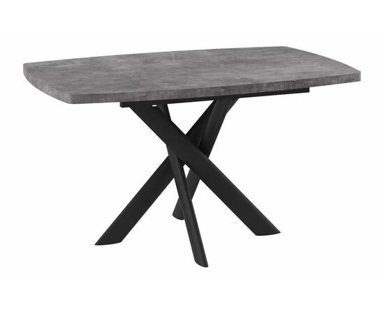 Стол Andres -130 (130/165 х 85 / дымчатая керамика / черный) | Интернет магазин мебели и декора LifeDekor