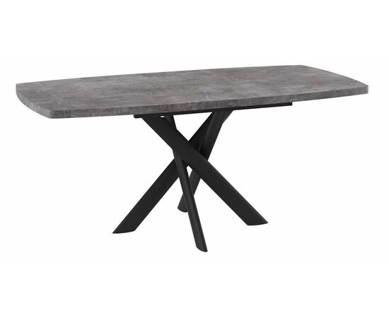 Стол Andres -130 (130/165 х 85 / дымчатая керамика / черный), изображение 2 | Интернет магазин мебели и декора LifeDekor