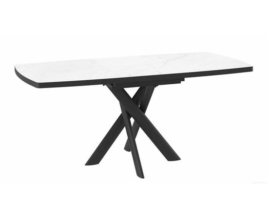 Стол Andres (LEONEL) -130 (130/165 х 85 /кварцит-HPL/черный), изображение 2 | Интернет магазин мебели и декора LifeDekor