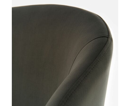 Дизайнерский стул Cosmos графит, основание металл черный матовый, изображение 4 | Интернет магазин мебели и декора LifeDekor