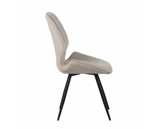 Стул Liam c поворотно-возвратным механизмом, велюр латте/черный, изображение 2 | Интернет магазин мебели и декора LifeDekor