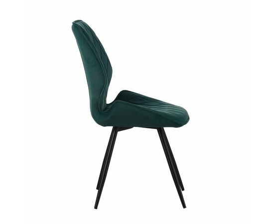 Стул Liam c поворотно-возвратным механизмом, зеленый велюр/черный, изображение 2 | Интернет магазин мебели и декора LifeDekor
