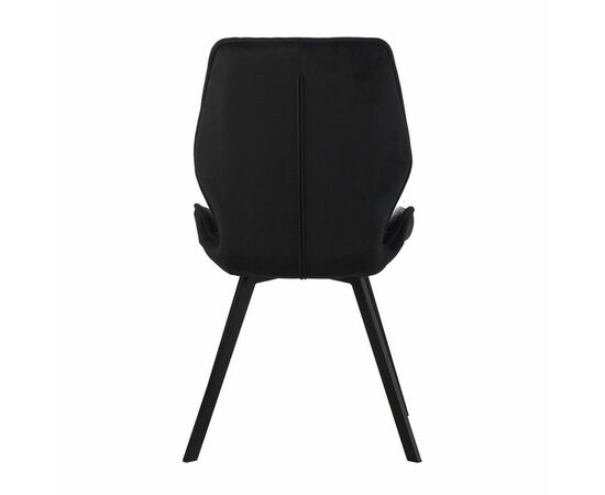 Стул Liam c поворотно-возвратным механизмом, графит велюр/черный, изображение 5 | Интернет магазин мебели и декора LifeDekor