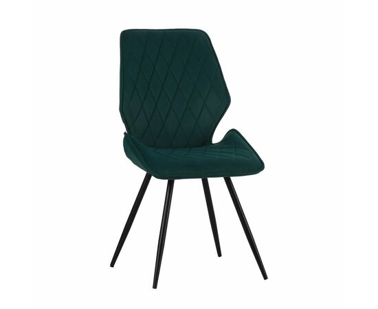 Стул Liam c поворотно-возвратным механизмом, зеленый велюр/черный | Интернет магазин мебели и декора LifeDekor