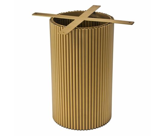 Стол Aura D110, керамогранит Ravena Natural, золотой, изображение 10 | Интернет магазин мебели и декора LifeDekor