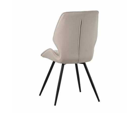 Стул Liam c поворотно-возвратным механизмом, велюр латте/черный, изображение 3 | Интернет магазин мебели и декора LifeDekor