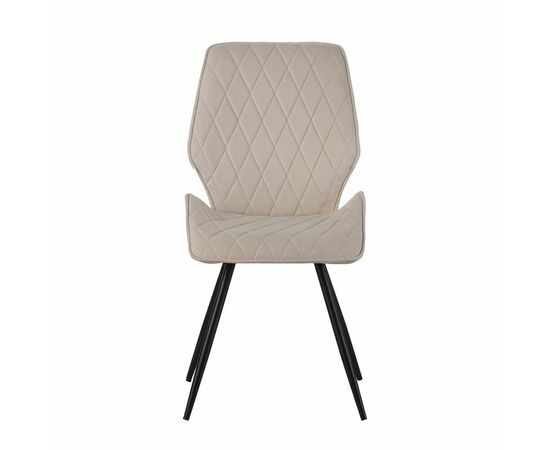 Стул Liam c поворотно-возвратным механизмом, велюр латте/черный, изображение 4 | Интернет магазин мебели и декора LifeDekor