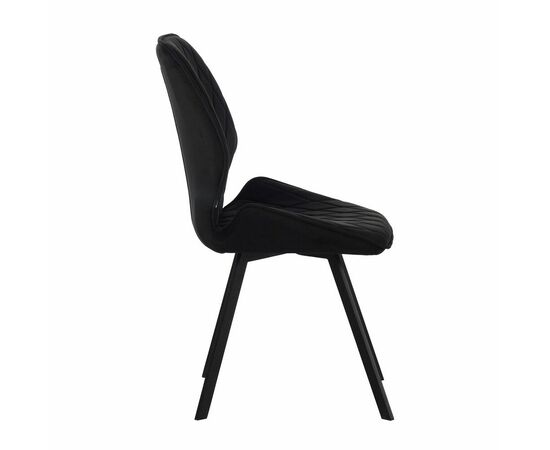 Стул Liam c поворотно-возвратным механизмом, графит велюр/черный, изображение 2 | Интернет магазин мебели и декора LifeDekor