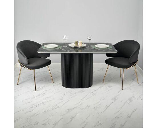 Стол Festa 140x85x77см, керамогранит Wacom мрамор, изображение 15 | Интернет магазин мебели и декора LifeDekor