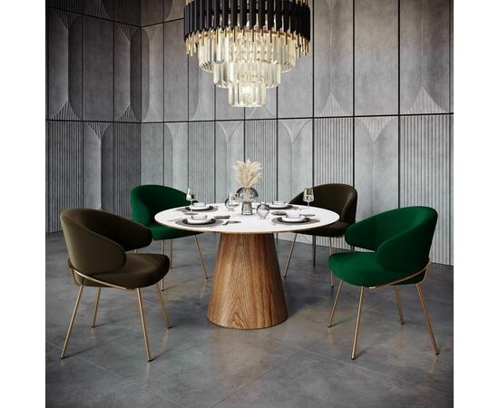 Дизайнерский стул Cosmos изумрудный, основание металл черный матовый, изображение 6 | Интернет магазин мебели и декора LifeDekor