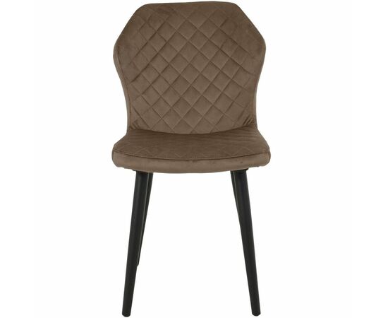 Стул «Вилла», велюр Бренди латте, каркас черный, изображение 4 | Интернет магазин мебели и декора LifeDekor