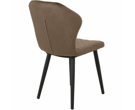 Стул «Вилла», велюр Бренди латте, каркас черный, изображение 5 | Интернет магазин мебели и декора LifeDekor