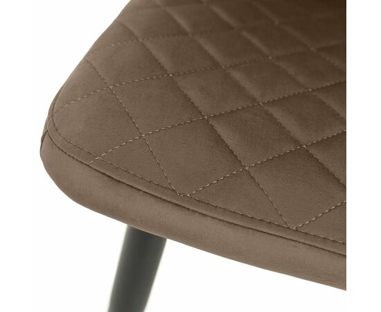 Стул «Вилла», велюр Бренди латте, каркас черный, изображение 7 | Интернет магазин мебели и декора LifeDekor