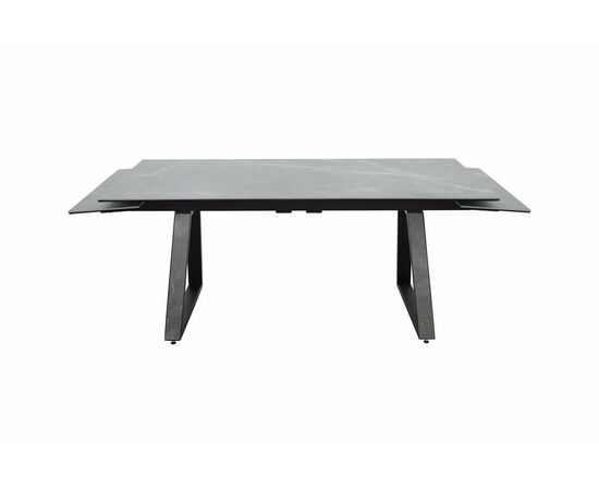 Стол Монако NEW, Керамогранит, Черный матовый муар/Bayona grey/, изображение 2 | Интернет магазин мебели и декора LifeDekor