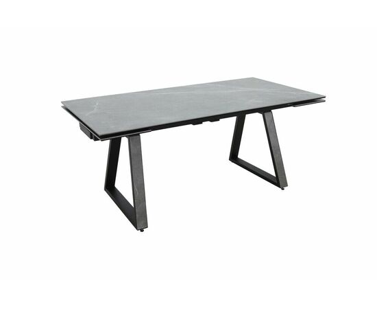 Стол Монако NEW, Керамогранит, Черный матовый муар/Bayona grey/, изображение 6 | Интернет магазин мебели и декора LifeDekor