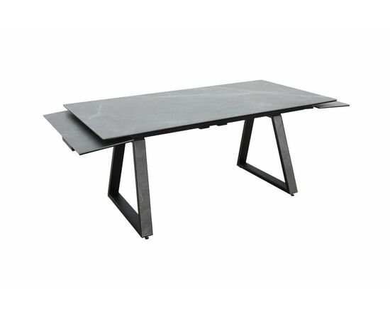 Стол Монако NEW, Керамогранит, Черный матовый муар/Bayona grey/, изображение 7 | Интернет магазин мебели и декора LifeDekor