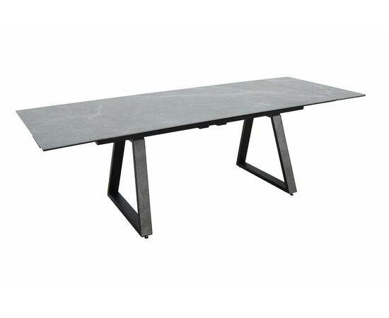 Стол Монако NEW, Керамогранит, Черный матовый муар/Bayona grey/, изображение 4 | Интернет магазин мебели и декора LifeDekor