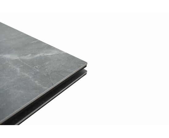 Стол Монако NEW, Керамогранит, Черный матовый муар/Bayona grey/, изображение 3 | Интернет магазин мебели и декора LifeDekor