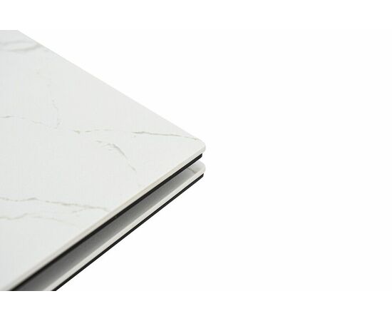 Стол Монако NEW, Керамогранит, Черный матовый муар/Calacata vaglioro, изображение 4 | Интернет магазин мебели и декора LifeDekor