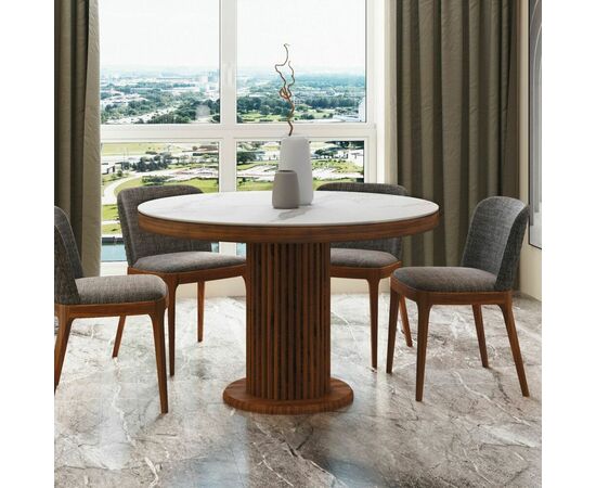 Стол Denver 110, круглый матовый | Интернет магазин мебели и декора LifeDekor