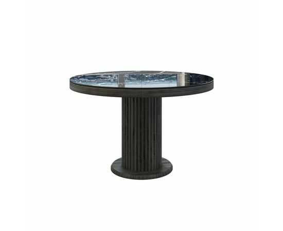 Стол Denver 110, круглый раздвижной, глянец, изображение 2 | Интернет магазин мебели и декора LifeDekor