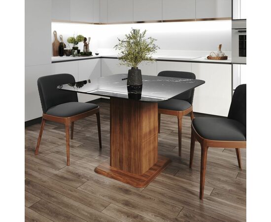 Стол Denver 110, квадрат глянец, изображение 3 | Интернет магазин мебели и декора LifeDekor