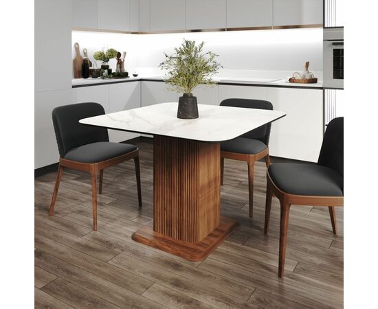 Стол Denver 110, квадрат матовый, изображение 3 | Интернет магазин мебели и декора LifeDekor