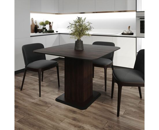 Стол Denver 110, квадрат раздвижной, шпон | Интернет магазин мебели и декора LifeDekor