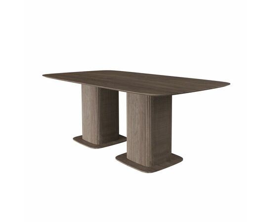 Стол прямоугольный Denver 270, шпон, две опоры дерево, изображение 2 | Интернет магазин мебели и декора LifeDekor