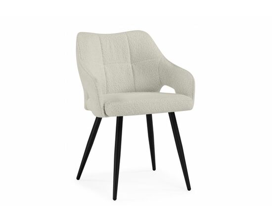 Стул на металлокаркасе Hera beige / black | Интернет магазин мебели и декора LifeDekor