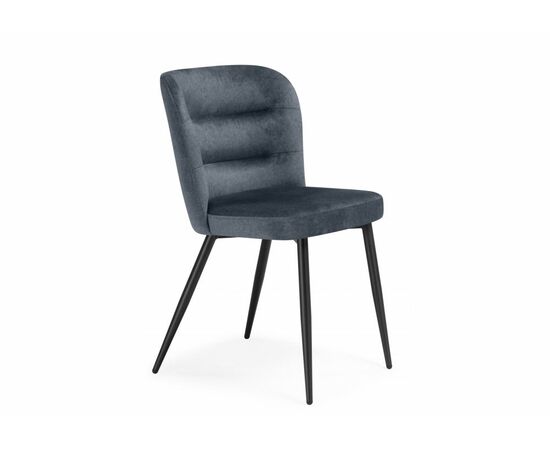 Стул на металлокаркасе Kilian dark gray / black | Интернет магазин мебели и декора LifeDekor