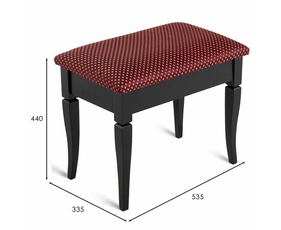 Банкетка Ретро М с ящиком венге, ткань коронка, изображение 12 | Интернет магазин мебели и декора LifeDekor