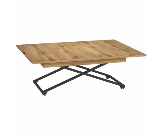 Стол универсальный трансформируемый АНДРЭ Loft ЛДСП дуб вотан/дуб вотан, изображение 4 | Интернет магазин мебели и декора LifeDekor