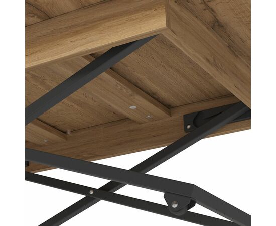 Стол универсальный трансформируемый АНДРЭ Loft ЛДСП дуб вотан/дуб вотан, изображение 5 | Интернет магазин мебели и декора LifeDekor