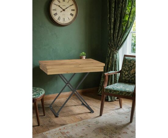 Стол универсальный трансформируемый АНДРЭ Loft ЛДСП дуб вотан/дуб вотан, изображение 16 | Интернет магазин мебели и декора LifeDekor