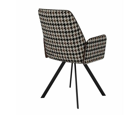 Стул DikLine 293 поворотный SB3/A2 шоколад, ножки черные, изображение 2 | Интернет магазин мебели и декора LifeDekor