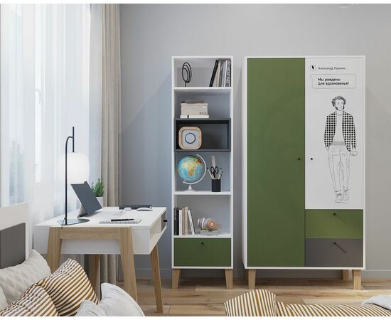 Стеллаж STORY, Белый шёлк, изображение 4 | Интернет магазин мебели и декора LifeDekor