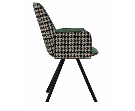 Стул DikLine 293 поворотный SB1/A2 зеленый, ножки черные, изображение 3 | Интернет магазин мебели и декора LifeDekor