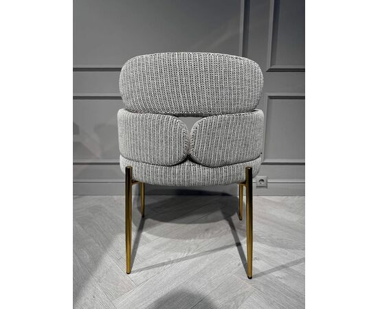 Стул обеденный Романи BS1450-WB, черно-белый/золото, изображение 4 | Интернет магазин мебели и декора LifeDekor