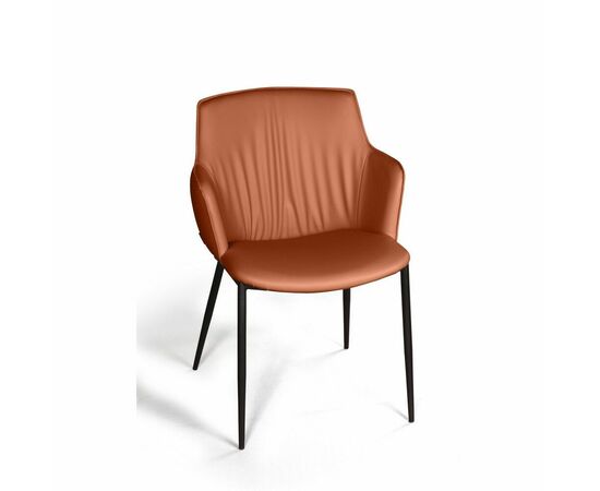 Стул с подлокотниками Sofia, экокожа soft-touch, терракот, изображение 7 | Интернет магазин мебели и декора LifeDekor