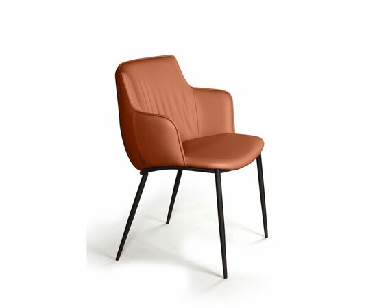 Стул с подлокотниками Sofia, экокожа soft-touch, терракот, изображение 8 | Интернет магазин мебели и декора LifeDekor