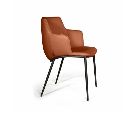 Стул с подлокотниками Sofia, экокожа soft-touch, терракот, изображение 9 | Интернет магазин мебели и декора LifeDekor