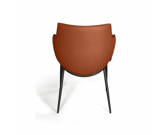 Стул с подлокотниками Sofia, экокожа soft-touch, терракот, изображение 6 | Интернет магазин мебели и декора LifeDekor