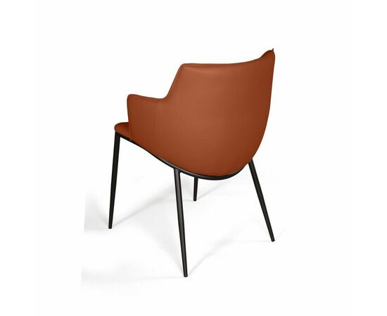 Стул с подлокотниками Sofia, экокожа soft-touch, терракот, изображение 10 | Интернет магазин мебели и декора LifeDekor