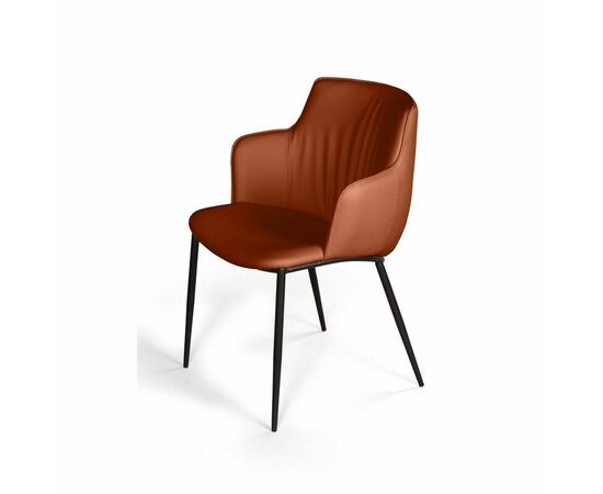 Стул с подлокотниками Sofia, экокожа soft-touch, терракот, изображение 11 | Интернет магазин мебели и декора LifeDekor