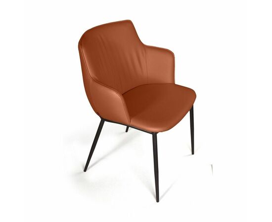 Стул с подлокотниками Sofia, экокожа soft-touch, терракот, изображение 12 | Интернет магазин мебели и декора LifeDekor