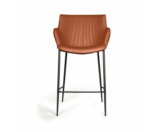 Стул полубарный Sofia, экокожа soft-touch, терракот, изображение 2 | Интернет магазин мебели и декора LifeDekor