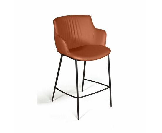 Стул полубарный Sofia, экокожа soft-touch, терракот, изображение 8 | Интернет магазин мебели и декора LifeDekor